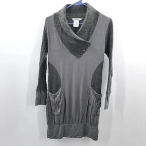 Women's Dzhavael Couture Long Sweater Tunic S Abstract Lagenlook Textile Art